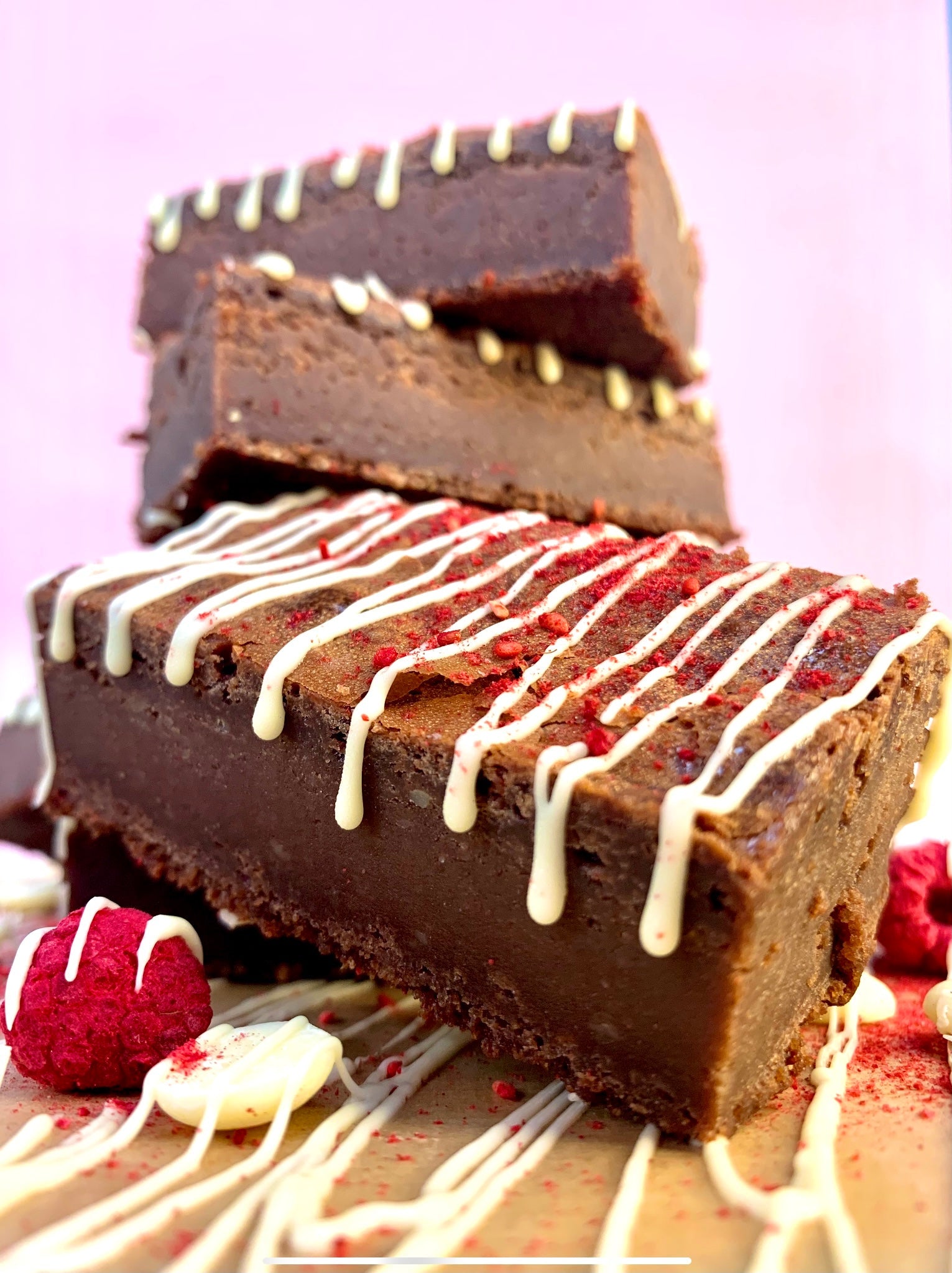 White Chocolate & Raspberry Brownie Box