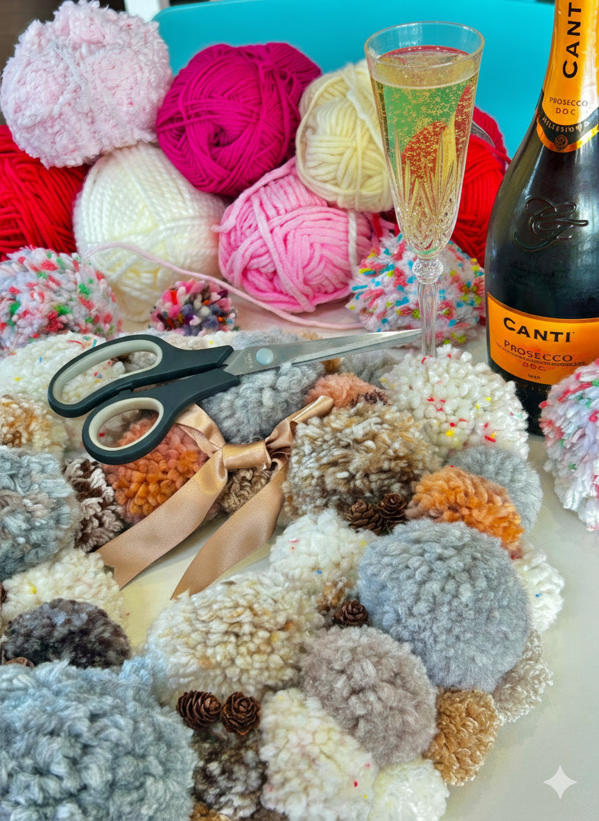 🎀✨ Pom Pom & Prosecco Evening! ✨🥂